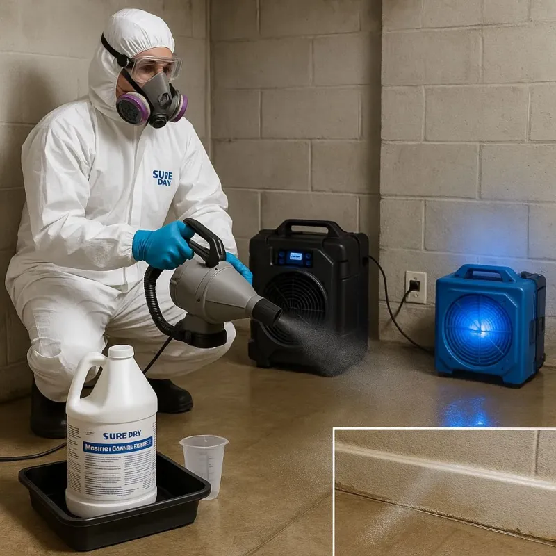 Sanitization and Odor Removal process in West Falmouth, MA